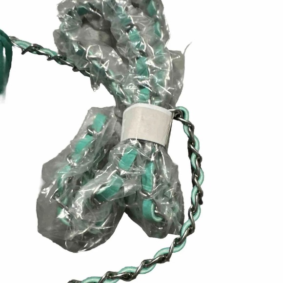 Badgley Mishka Teal Vegan Leather Crossbody Bag Purse Phone Case with Studs - Picture 4 of 9